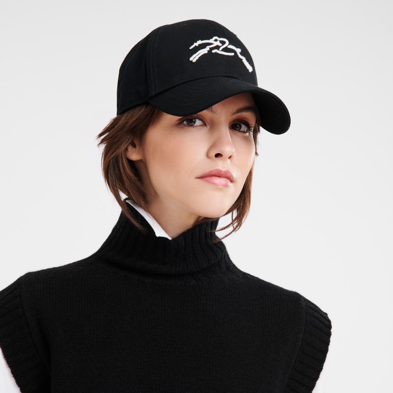 Black Longchamp Solid cap - OTHER Women Caps & hats | 480169JAN