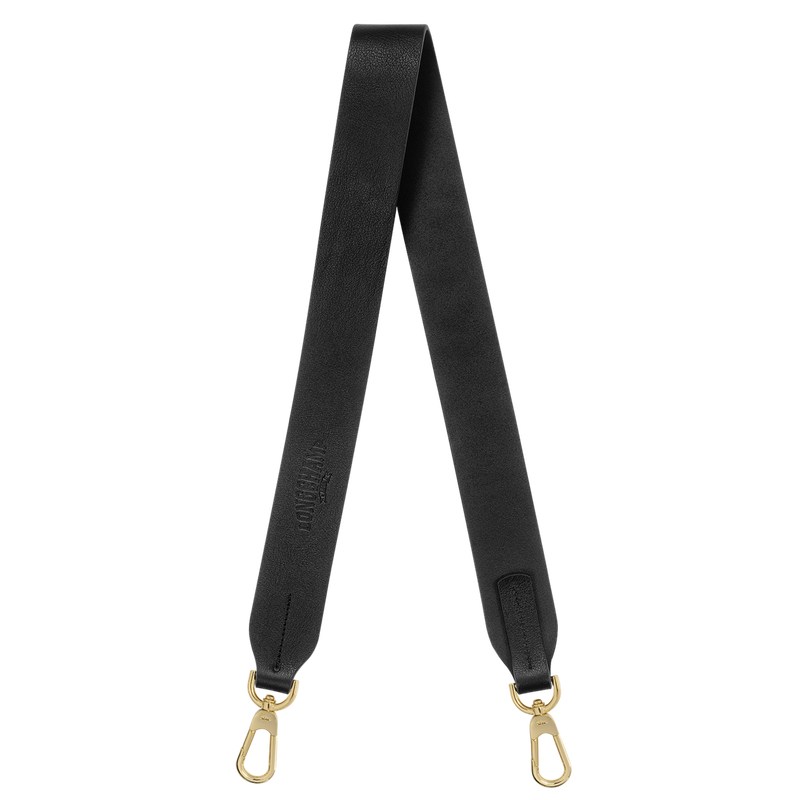 Black Longchamp Spring/Summer 2024 Collection - Leather Women Shoulder straps | 971604OKH