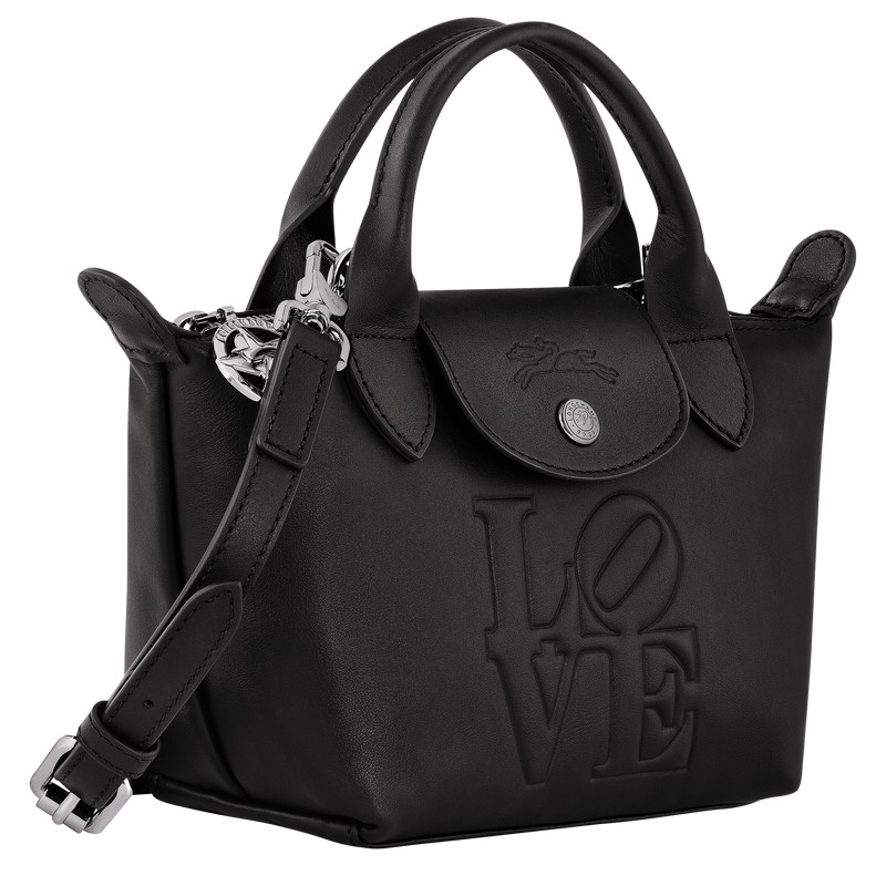 Black Longchamp x Robert Indiana XS - Leather Women Handbags | 037152HWD