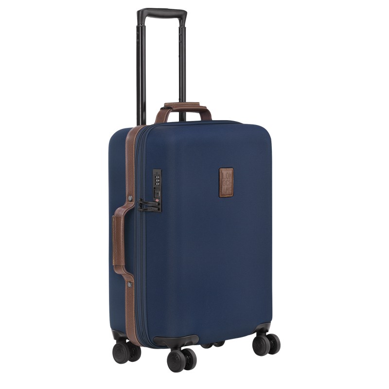 Blue Longchamp Boxford S - Recycled canvas Women Suitcases | 049871ADI