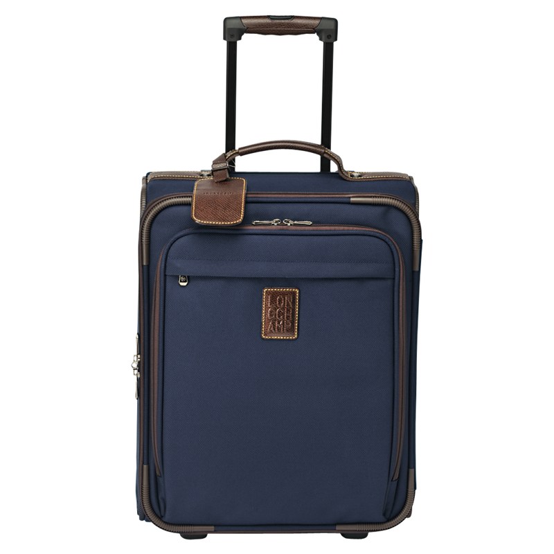 Blue Longchamp Boxford S - Recycled canvas Women Suitcases | 839245LJY