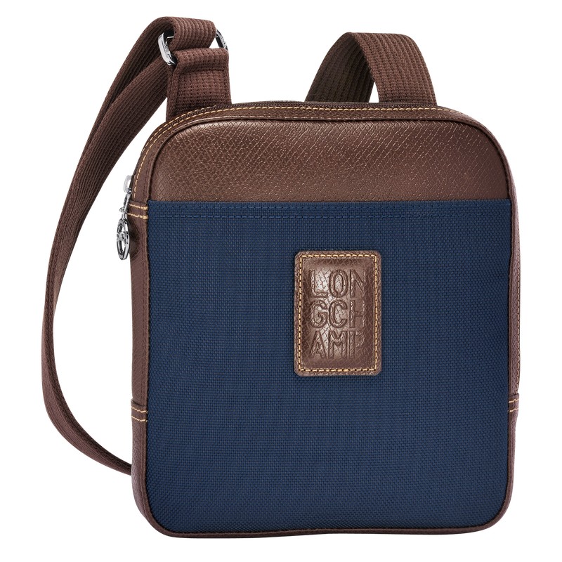 Blue Longchamp Boxford XS Crossbody bag - Recycled canvas Men Crossbody bags | 562718FSW