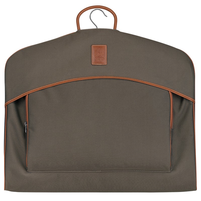 Brown Longchamp Boxford Garment cover - Recycled canvas Men Travel accessories | 639015KRA