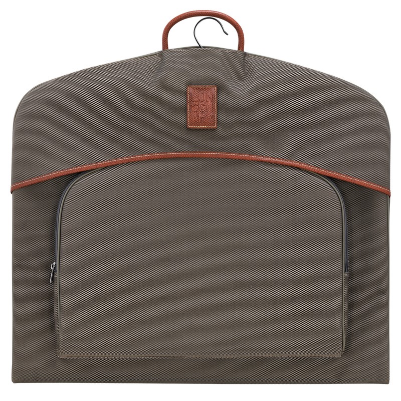 Brown Longchamp Boxford Garment cover - Recycled canvas Men Travel accessories | 639015KRA