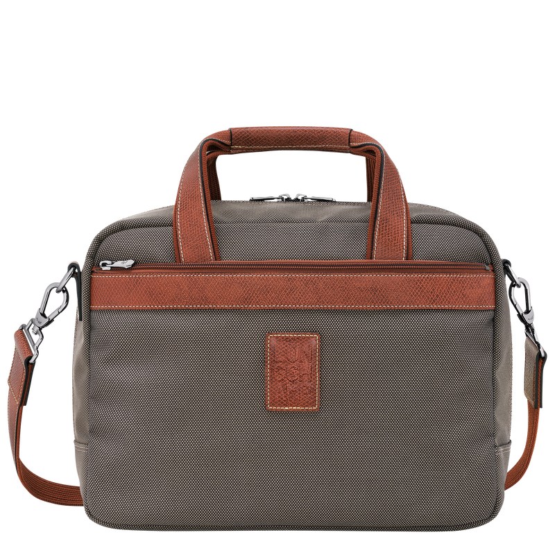 Brown Longchamp Boxford S - Recycled canvas Women Travel bags | 142076KLM