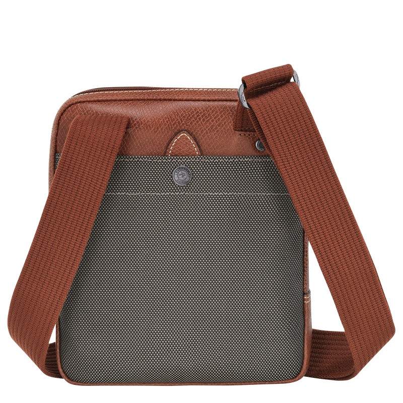 Brown Longchamp Boxford XS Crossbody bag - Recycled canvas Men Crossbody bags | 029768YGA