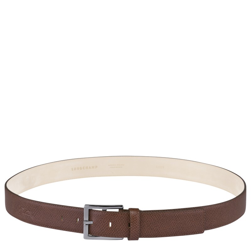 Brown Longchamp Le Pliage - Leather Men Belts | 419860HOL