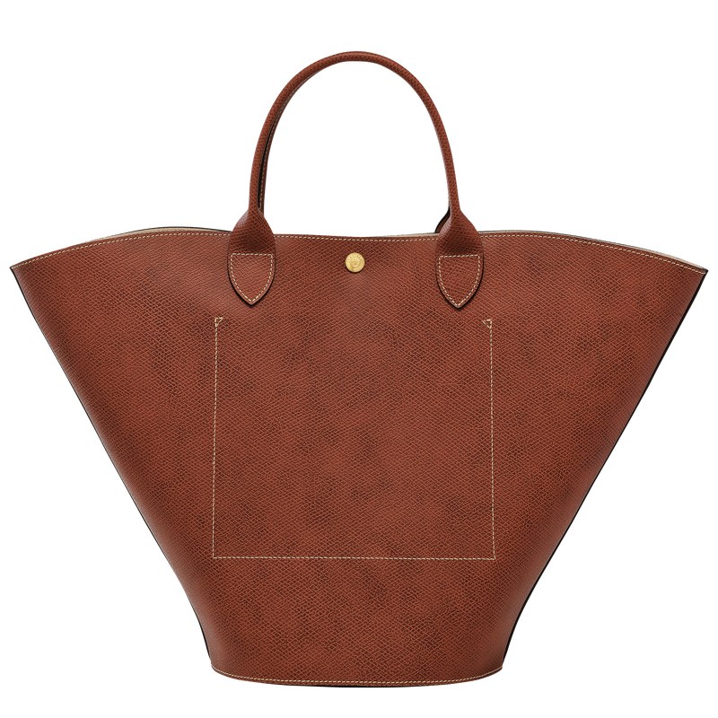 Brown Longchamp Épure XL - Leather Women Shoulder bags | 096837QTR