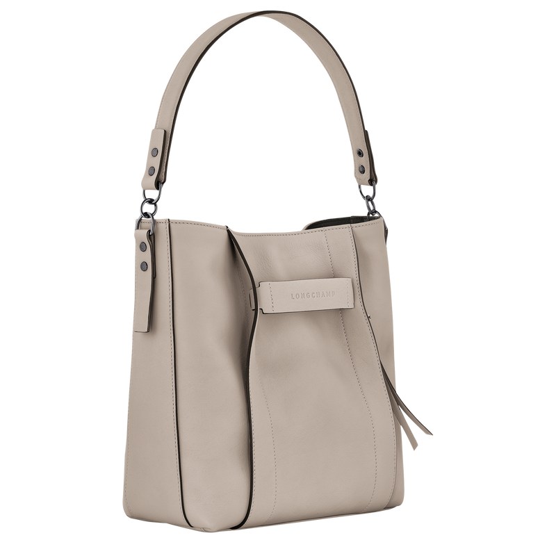 Clay Longchamp 3D M Hobo - Leather Women Shoulder bags | 792140CTX