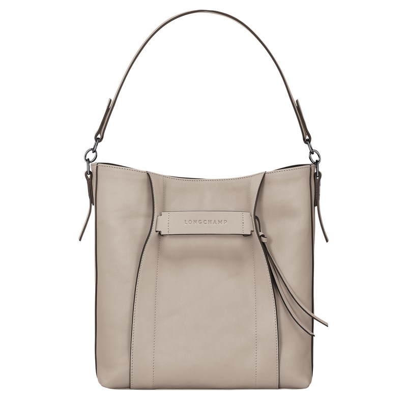 Clay Longchamp 3D M Hobo - Leather Women Shoulder bags | 792140CTX