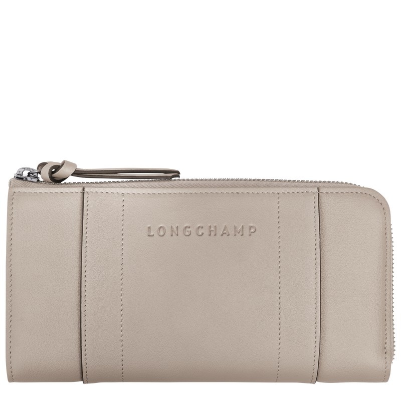 Clay Longchamp 3D Zip around - Leather Women Wallets | 827509MLT