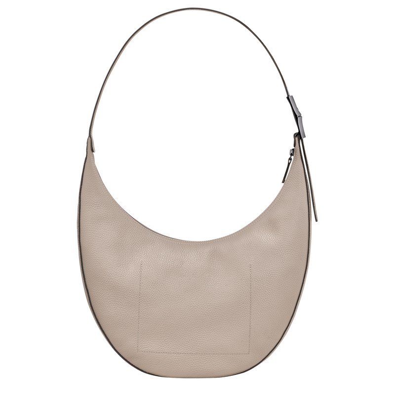 Clay Longchamp Le Roseau Essential L Crossbody bag - Leather Women Crossbody bags | 198420ZYO