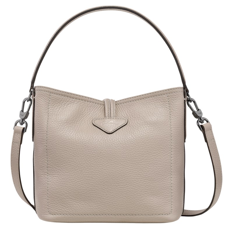 Clay Longchamp Le Roseau Essential XS Bucket bag - Leather Women Crossbody bags | 839106QWZ