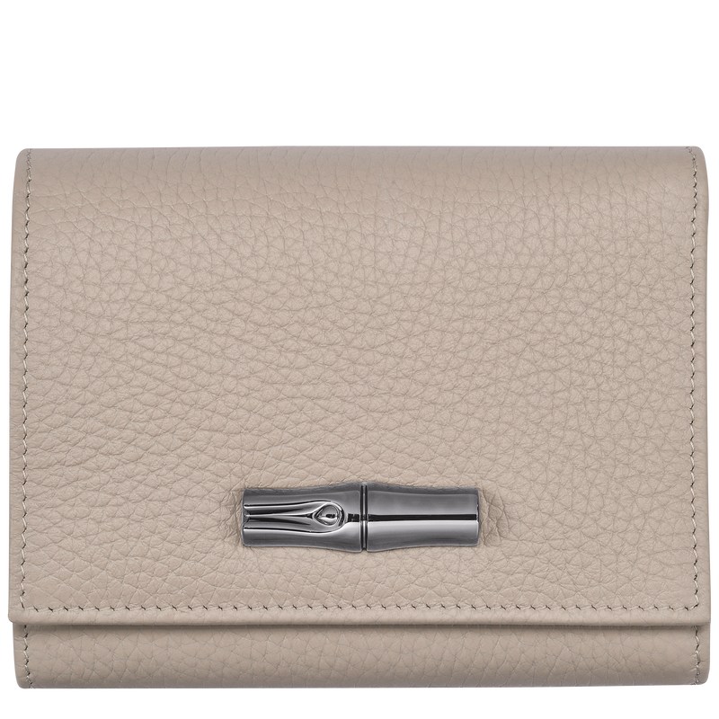 Clay Longchamp Le Roseau Essential - Leather Women Wallets | 296143IFH