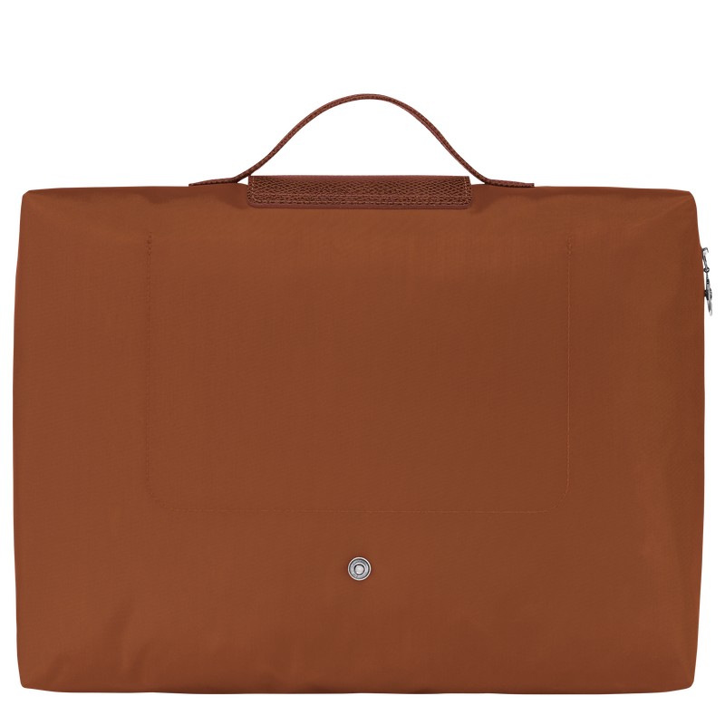 Cognac Longchamp Le Pliage Green S - Recycled canvas Men Briefcase | 927013WDU