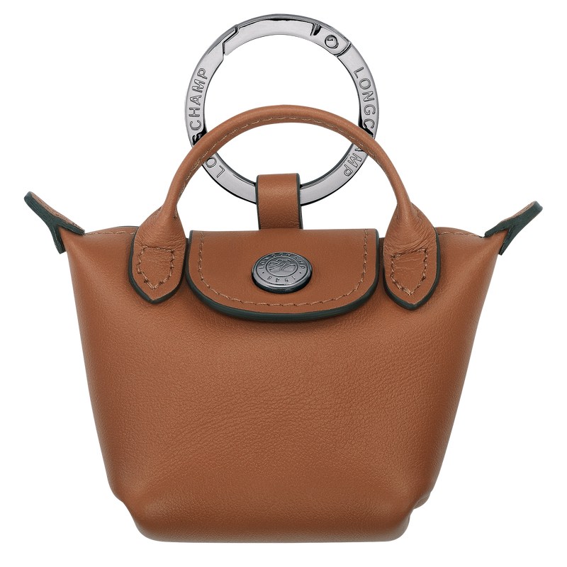 Cognac Longchamp Le Pliage Xtra Airpods case - Leather Women Key rings | 184053RPC