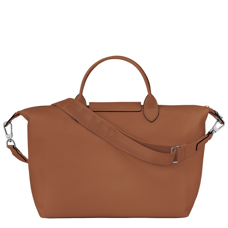 Cognac Longchamp Le Pliage Xtra L - Leather Women Handbags | 382765YPR