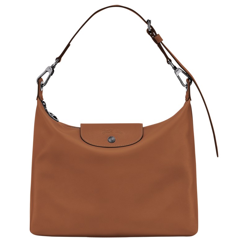 Cognac Longchamp Le Pliage Xtra M Hobo - Leather Women Shoulder bags | 716983CQE