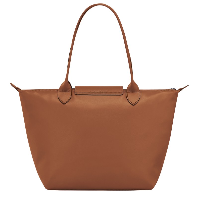 Cognac Longchamp Le Pliage Xtra M - Leather Women Shoulder bags | 012798YPO