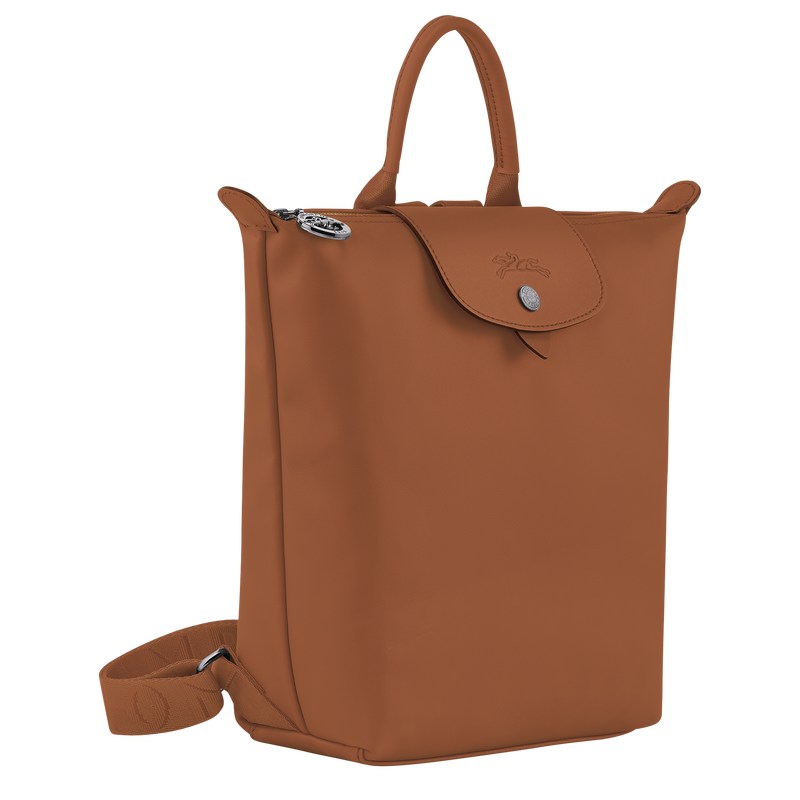 Cognac Longchamp Le Pliage Xtra S - Leather Women Backpacks | 130964NWJ