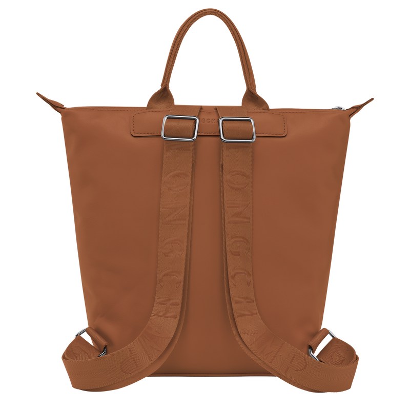 Cognac Longchamp Le Pliage Xtra S - Leather Women Backpacks | 130964NWJ