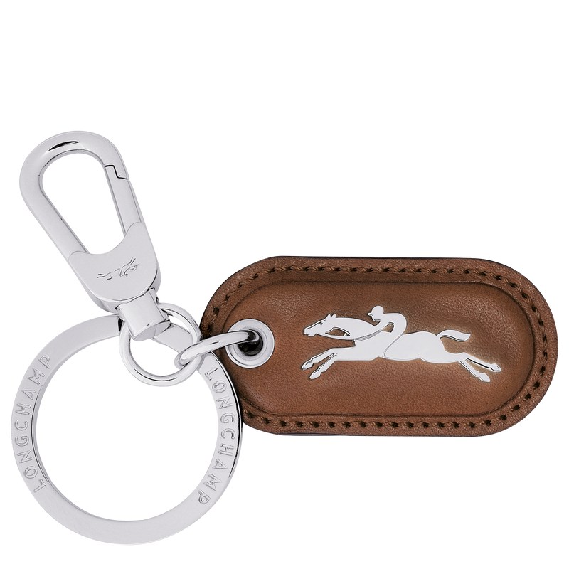 Cognac Longchamp Le Roseau - Leather Women Key rings | 384920QVW