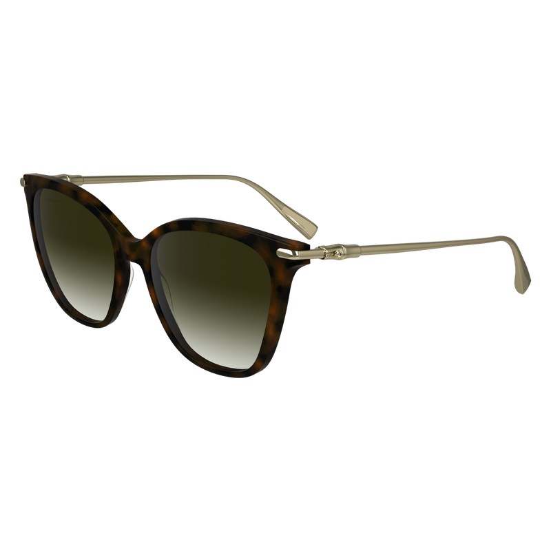 Dark Havana Longchamp OTHER Women Sunglasses | 897541ZYK