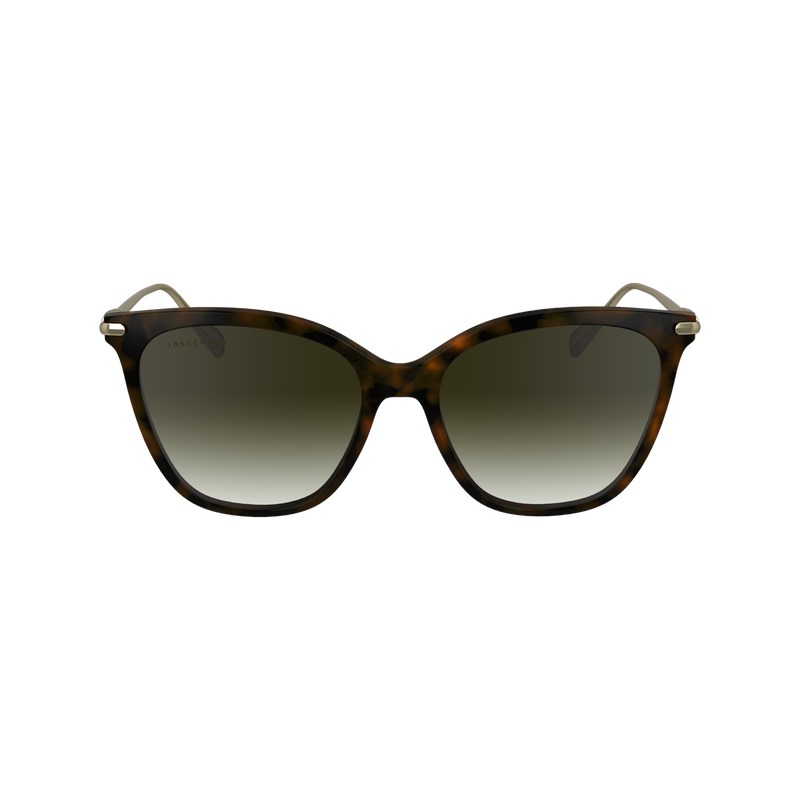 Dark Havana Longchamp OTHER Women Sunglasses | 897541ZYK