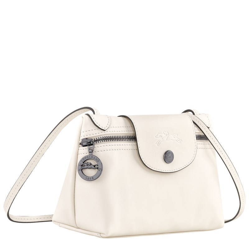 Ecru Longchamp Le Pliage Xtra XS Crossbody bag - Leather Women Crossbody bags | 937506PNC