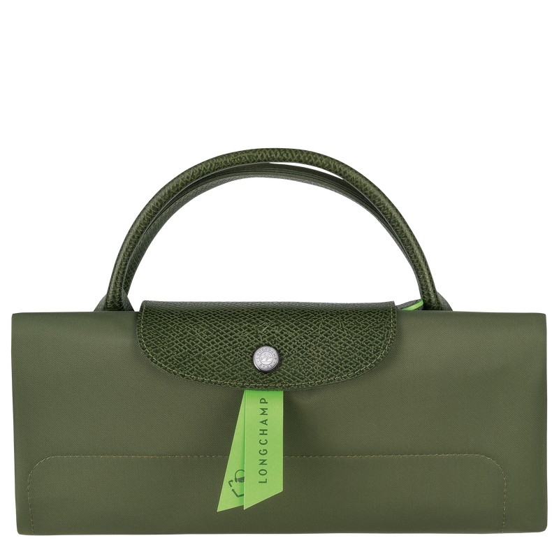 Forest Longchamp Le Pliage Green M - Recycled canvas Men Travel bags | 961702KGR