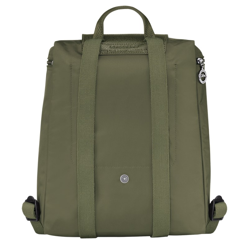 Forest Longchamp Le Pliage Green M - Recycled canvas Women Backpacks | 058276WTJ