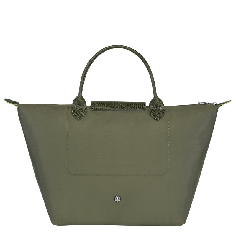 Forest Longchamp Le Pliage Green M - Recycled canvas Women Handbags | 879426KOH