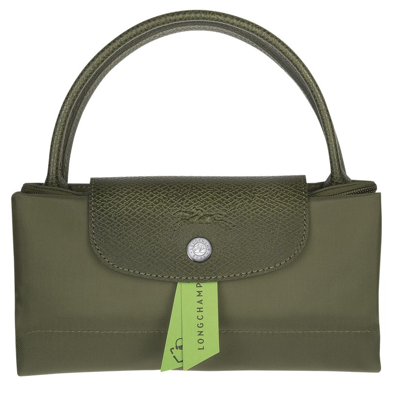 Forest Longchamp Le Pliage Green S - Recycled canvas Women Handbags | 027384FRX