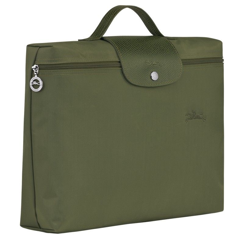 Forest Longchamp Le Pliage Green S - Recycled canvas Men Briefcase | 023641BDW