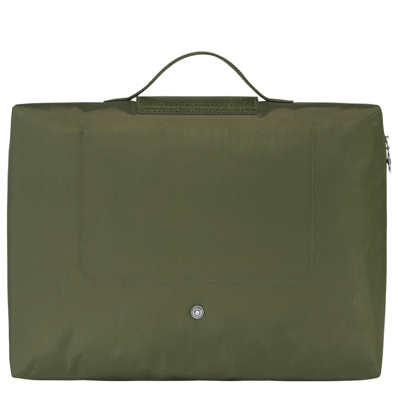 Forest Longchamp Le Pliage Green S - Recycled canvas Men Briefcase | 023641BDW