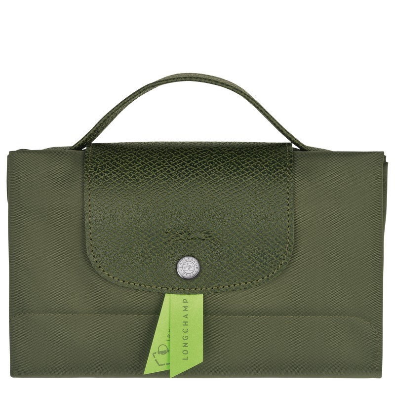 Forest Longchamp Le Pliage Green S - Recycled canvas Men Briefcase | 023641BDW