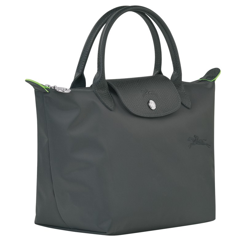 Graphite Longchamp Le Pliage Green S - Recycled canvas Women Handbags | 237169CFT