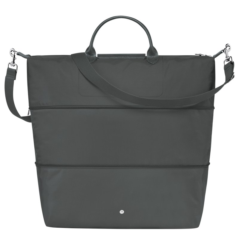 Graphite Longchamp Le Pliage Green expandable - Recycled canvas Women Travel bags | 471950WUY