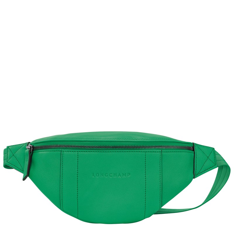 Green Longchamp 3D S - Leather Women Belt bags | 761948UBV