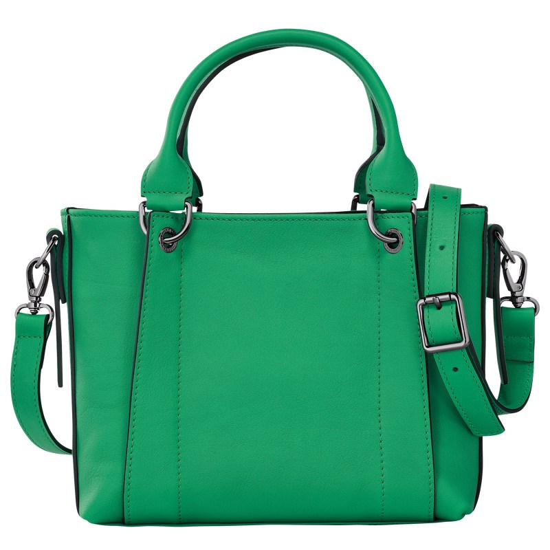 Green Longchamp 3D S - Leather Women Handbags | 051862ZXQ