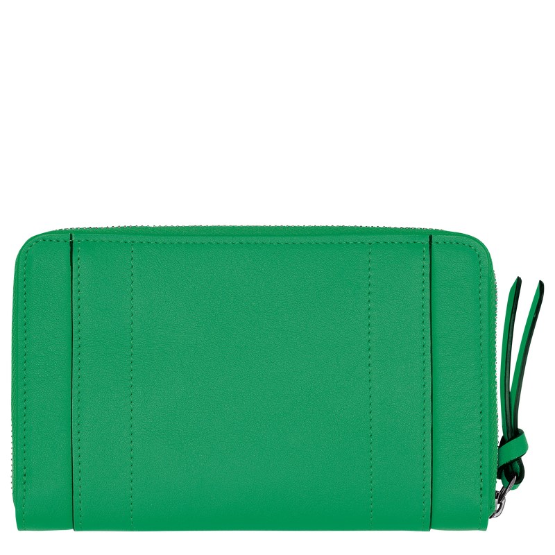 Green Longchamp 3D - Leather Women Wallets | 289516QBT