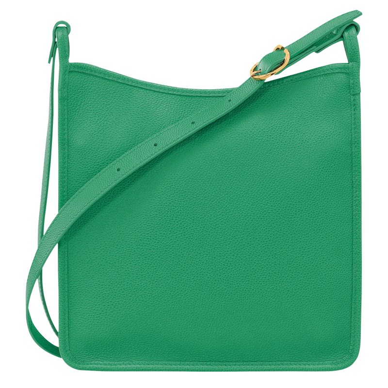 Green Longchamp Le Foulonné M Crossbody bag - Leather Women Crossbody bags | 129754UZS