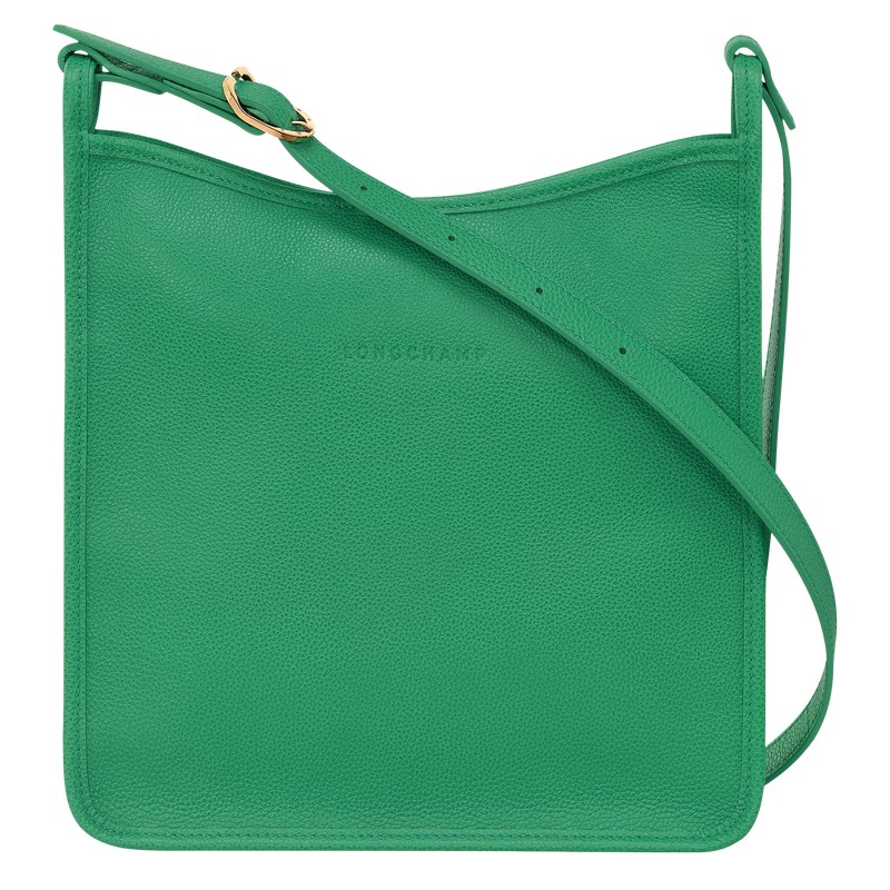 Green Longchamp Le Foulonné M Crossbody bag - Leather Women Crossbody bags | 129754UZS