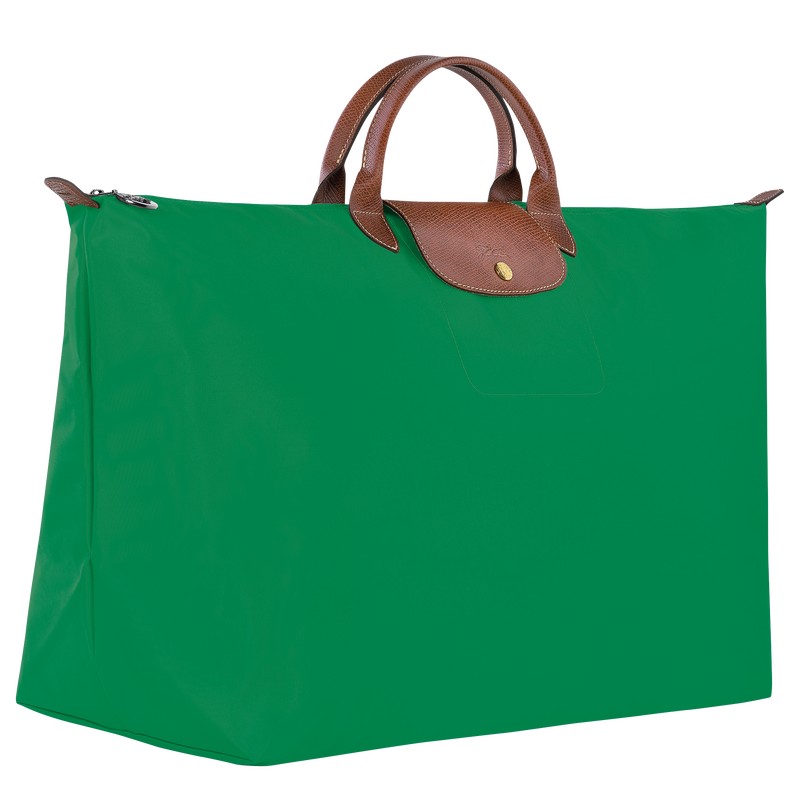 Green Longchamp Le Pliage Original M - Recycled canvas Men Travel bags | 951072VSC