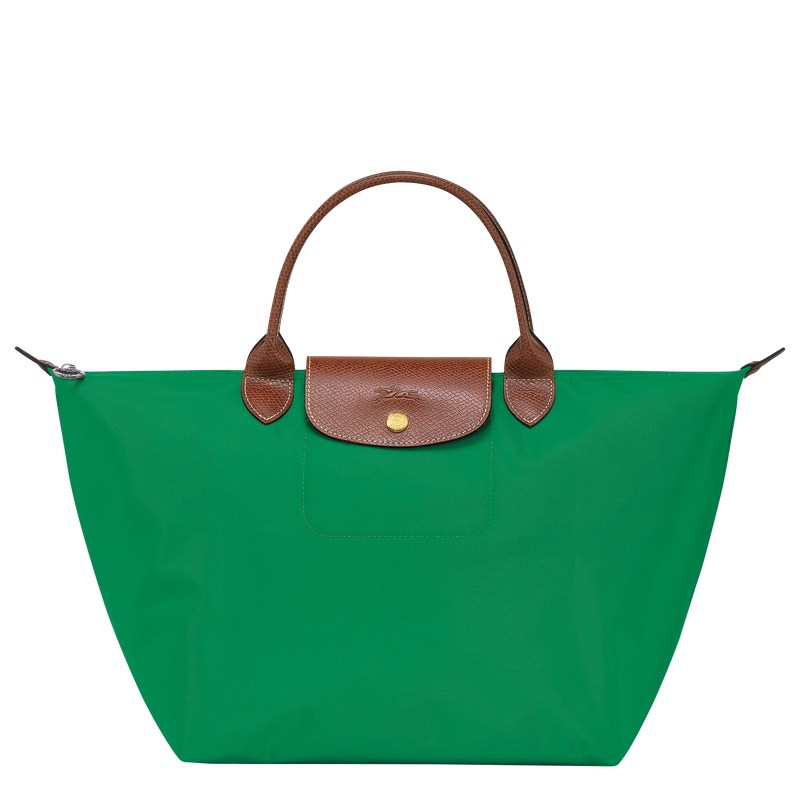 Green Longchamp Le Pliage Original M - Recycled canvas Women Handbags | 786014YTZ