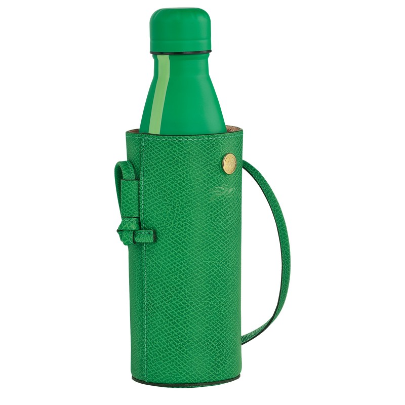 Green Longchamp Épure Bottle holder - Leather Women Pouches & Cases | 620934UJX