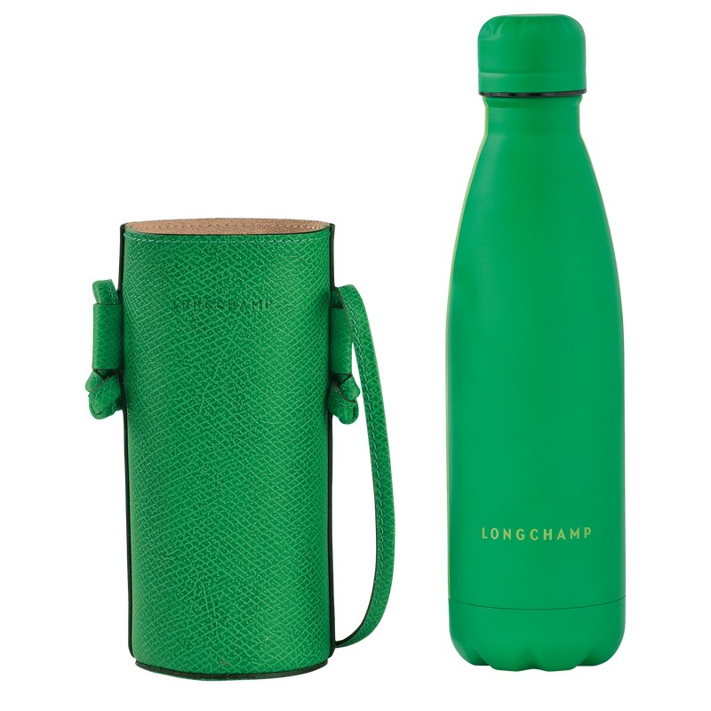 Green Longchamp Épure Bottle holder - Leather Women Pouches & Cases | 620934UJX