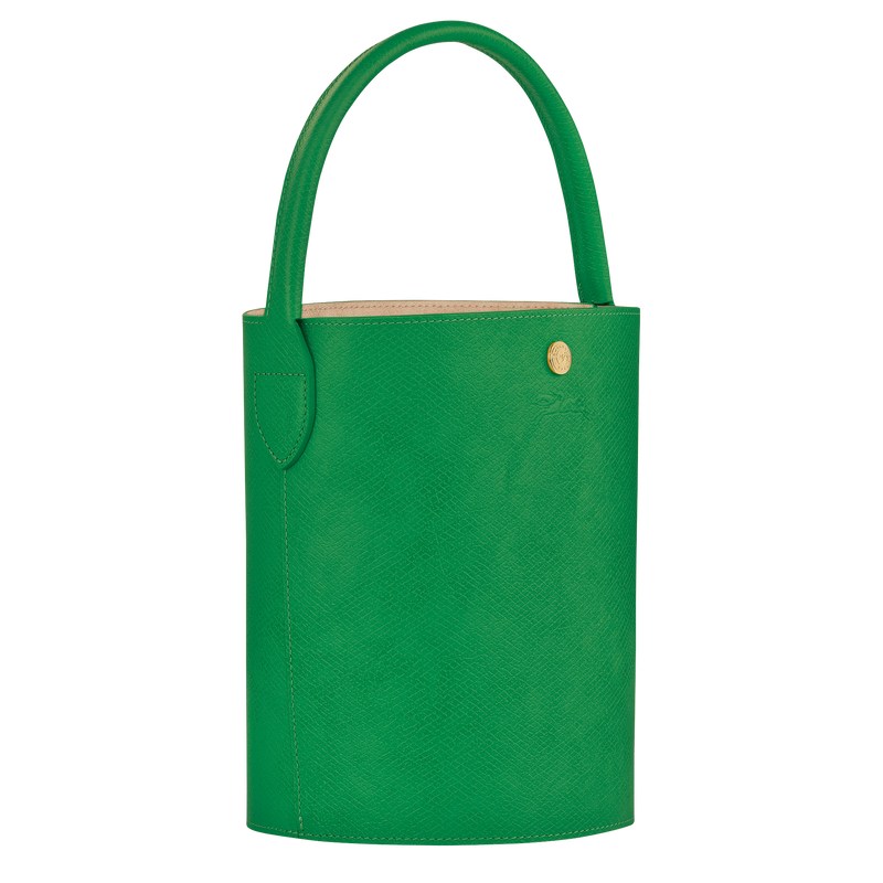 Green Longchamp Épure S Bucket - Leather Women Handbags | 410793OXS