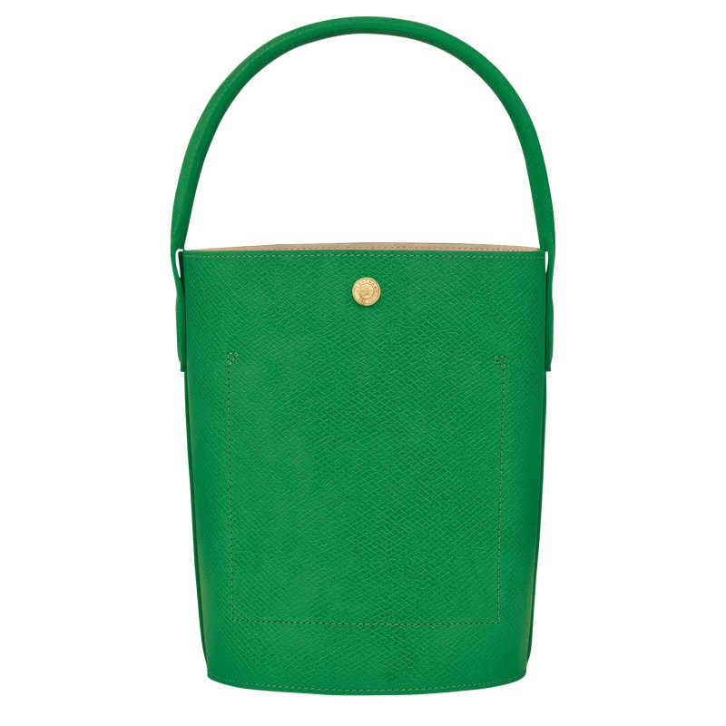 Green Longchamp Épure S Bucket - Leather Women Handbags | 410793OXS