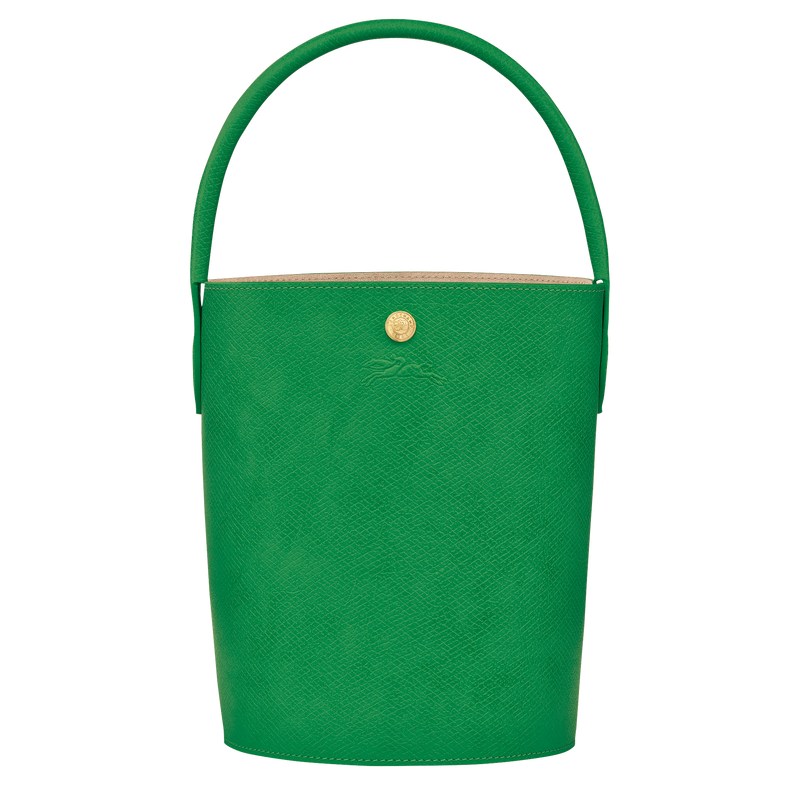 Green Longchamp Épure S Bucket - Leather Women Handbags | 410793OXS